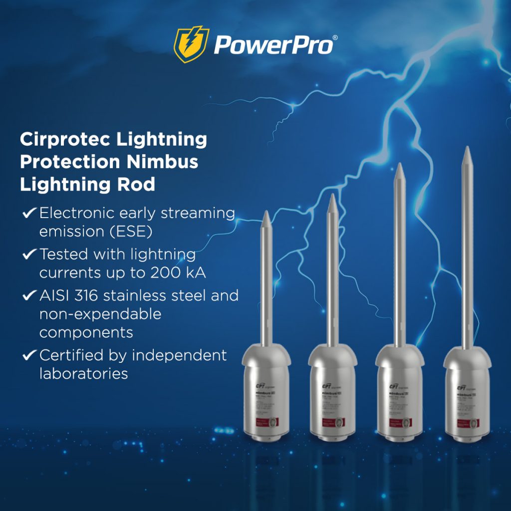 cirprotec lightning protection nimbus lightning rod