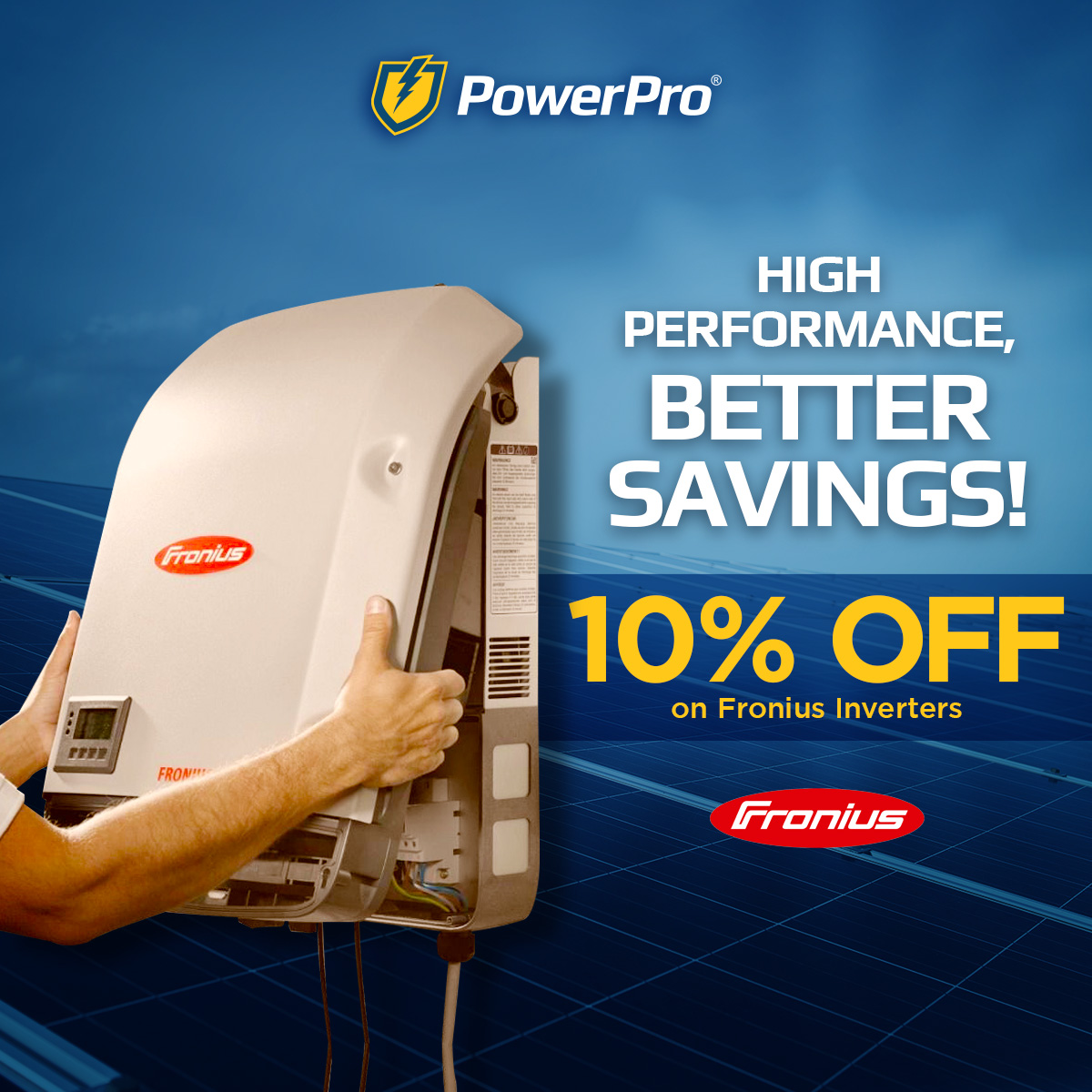 Fronius Inverters at 10% Off!